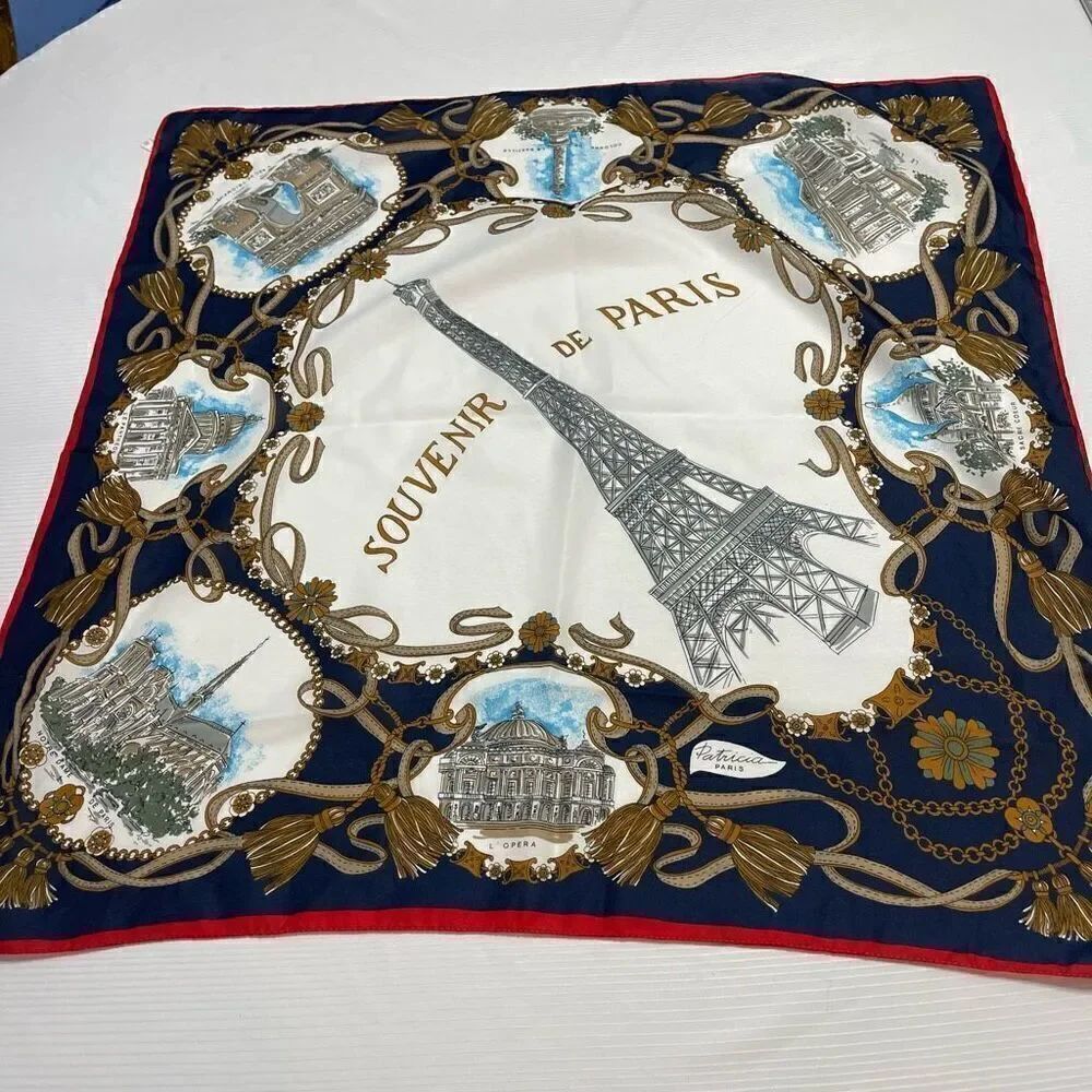 Souvenir De Paris Patricia Paris Scarf Made Italy